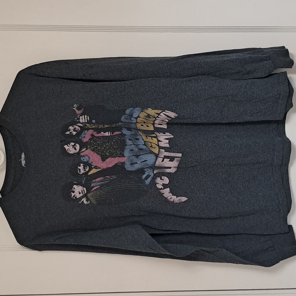 The Beatles t-shirt Get Back Don't Let Me Down Gray Long Sleeve Size Medium - Picture 2 of 8